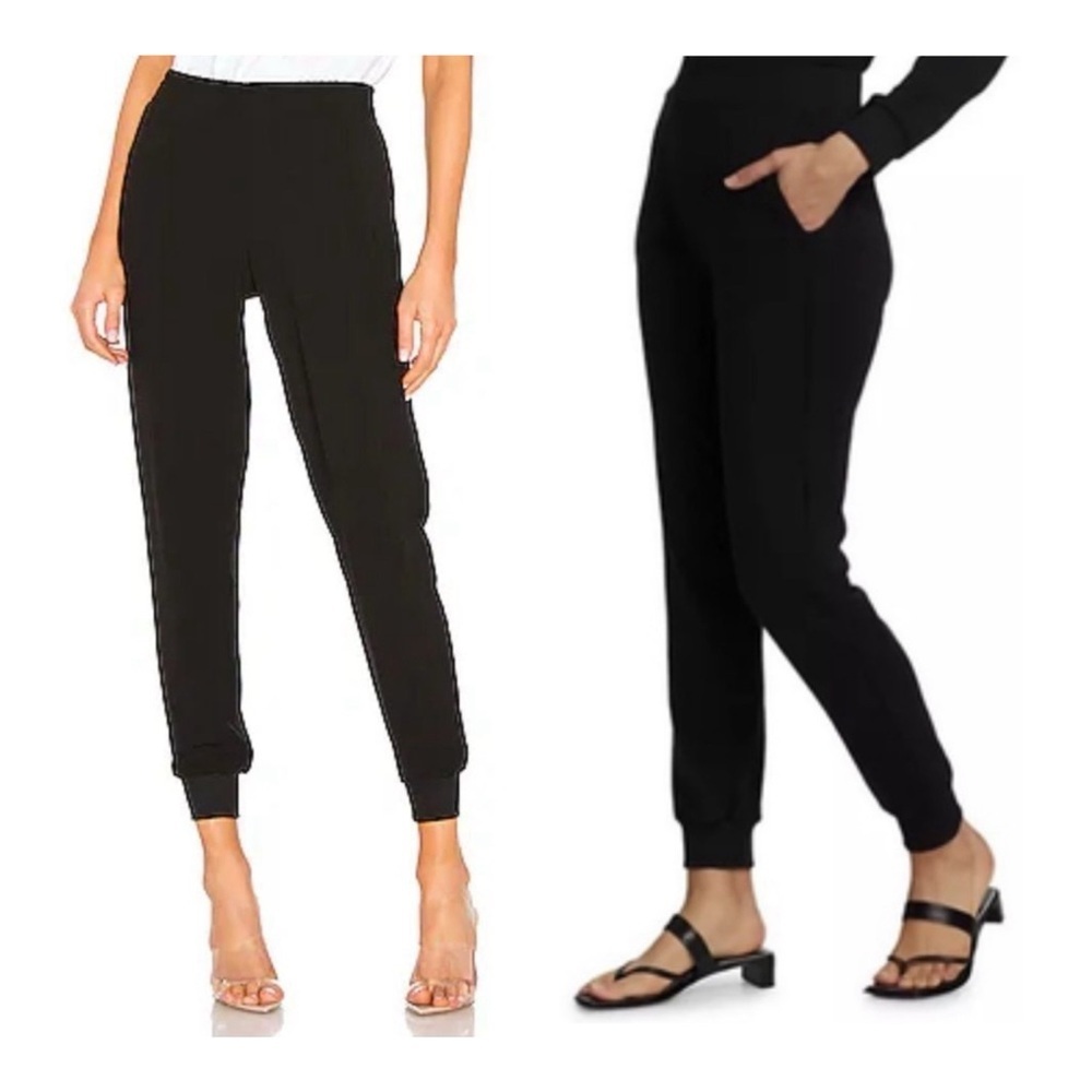 L'AGENCE Classic Black Joggers